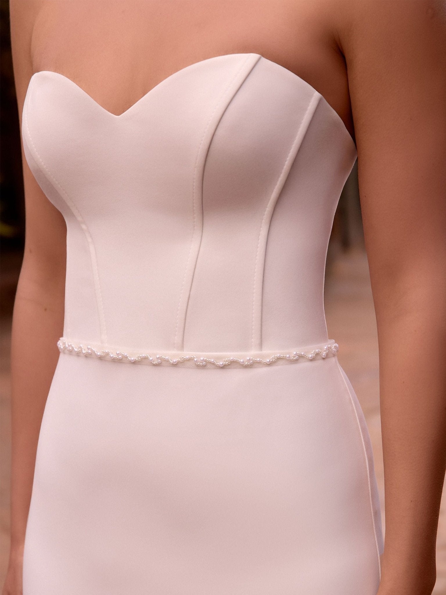 PA188 Gürtel Bianco Evento - bridalicious Brautkleider Hochzeitskleider Brautmoden Bremen Wiesbaden