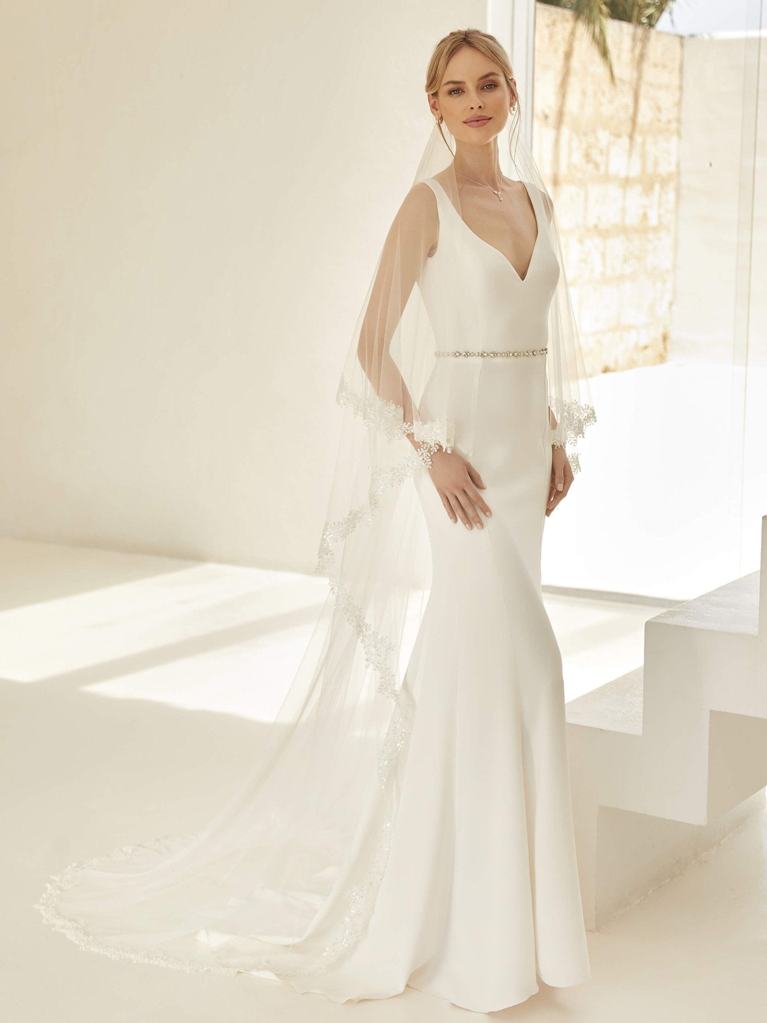 S427 Schleier Bianco Evento - bridalicious Brautkleider Hochzeitskleider Brautmoden Bremen Wiesbaden