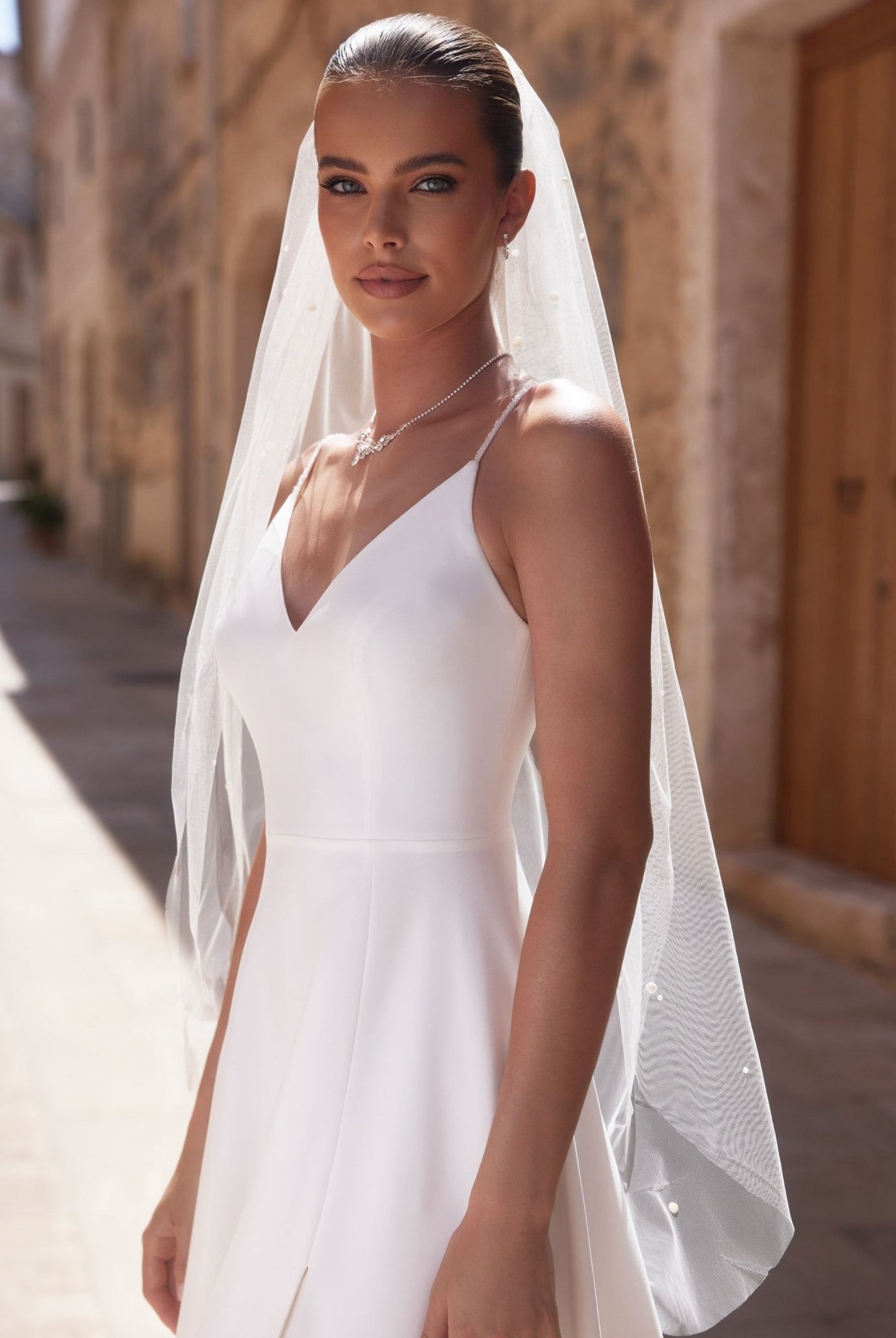 S526 Schleier Bianco Evento - bridalicious Brautkleider Hochzeitskleider Brautmoden Bremen Wiesbaden