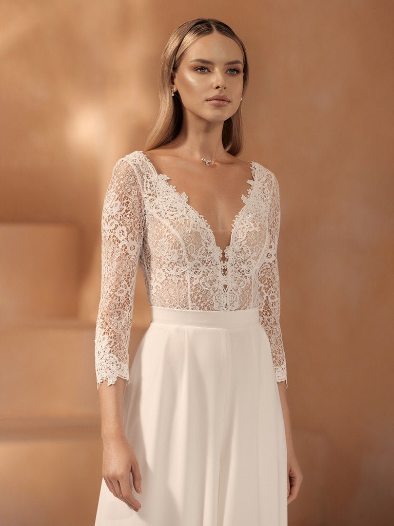 Bianco Evento Alaska Jumpsuit - bridalicious Brautkleider Hochzeitskleider Brautmoden Bremen Wiesbaden