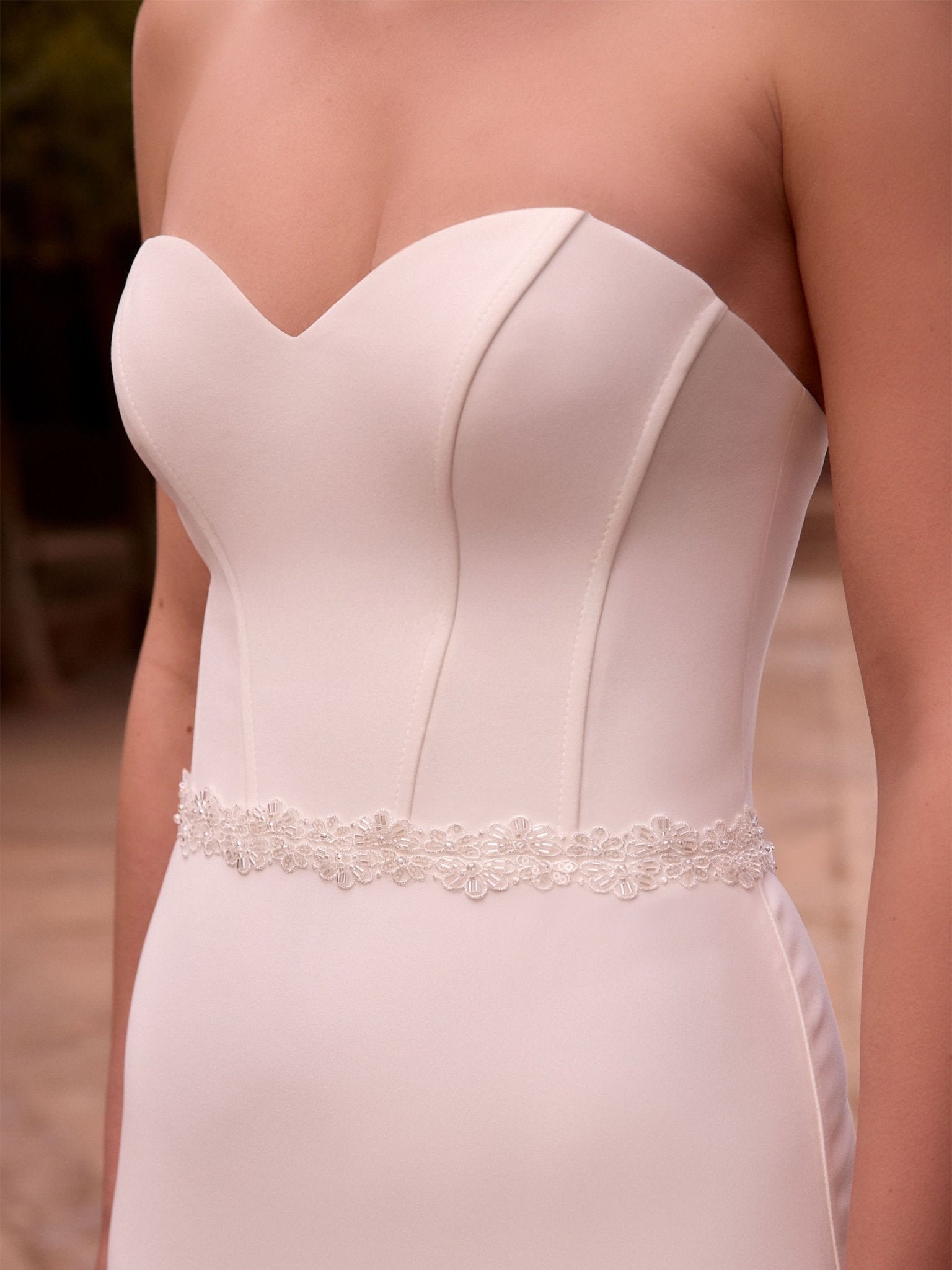 PA186 Gürtel Bianco Evento - bridalicious Brautkleider Hochzeitskleider Brautmoden Bremen Wiesbaden