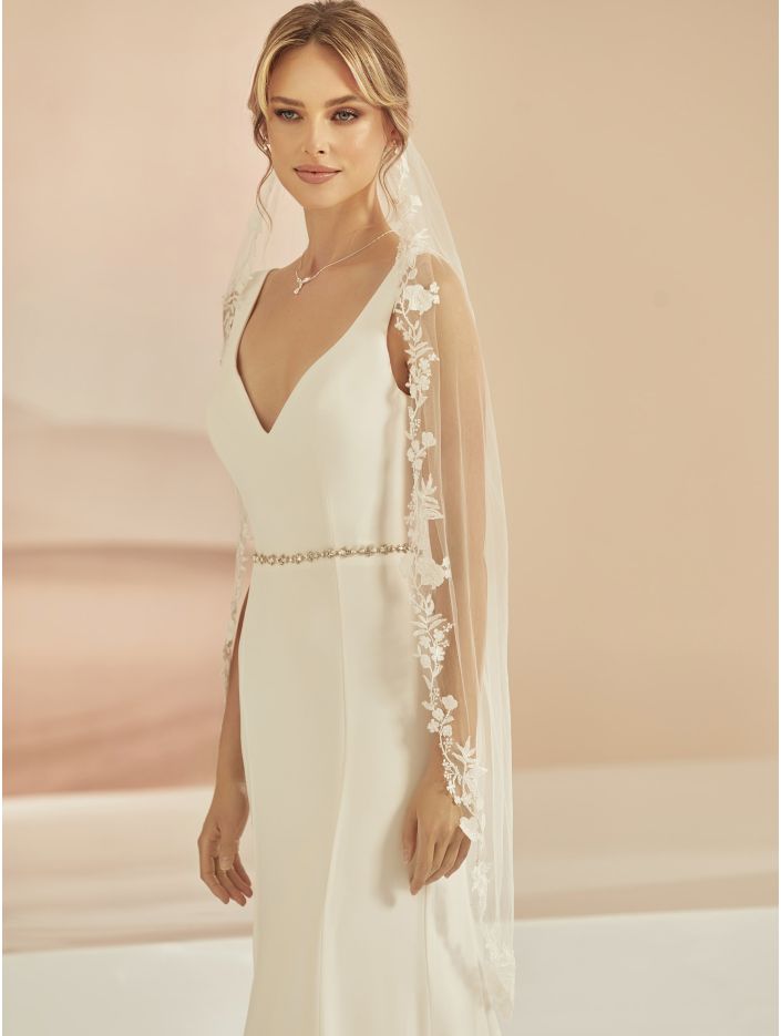S413 Schleier Bianco Evento - bridalicious Brautkleider Hochzeitskleider Brautmoden Bremen Wiesbaden