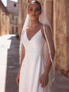 S508 Schleier Bianco Evento - bridalicious Brautkleider Hochzeitskleider Brautmoden Bremen Wiesbaden