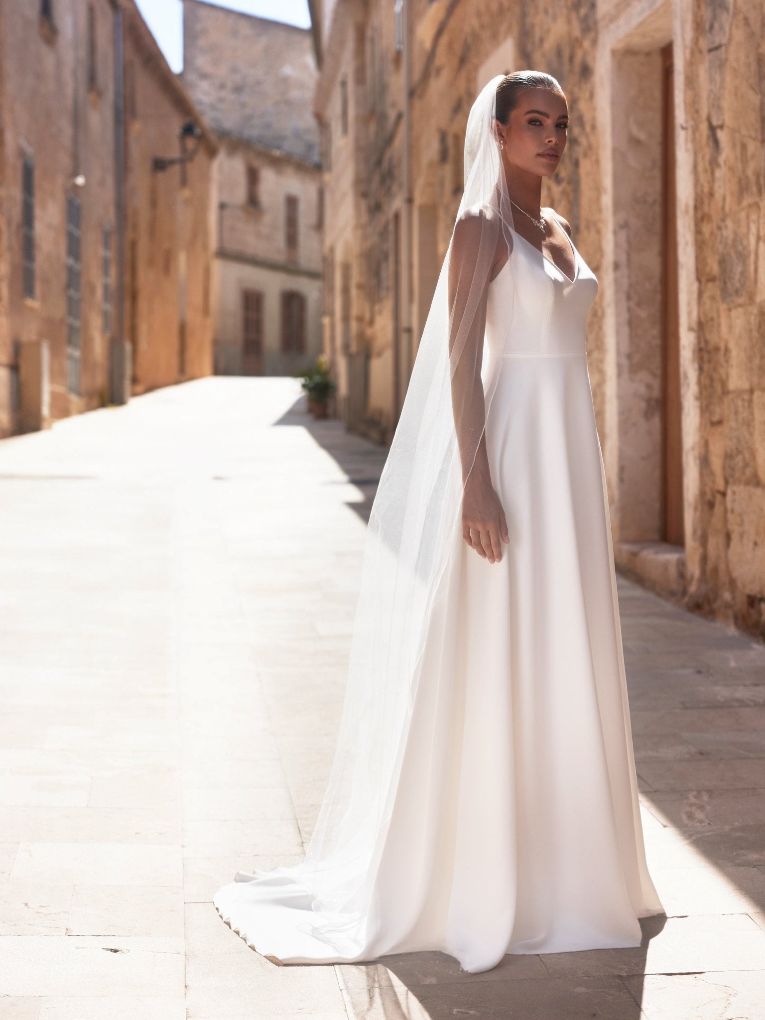 S522 Schleier Bianco Evento - bridalicious Brautkleider Hochzeitskleider Brautmoden Bremen Wiesbaden